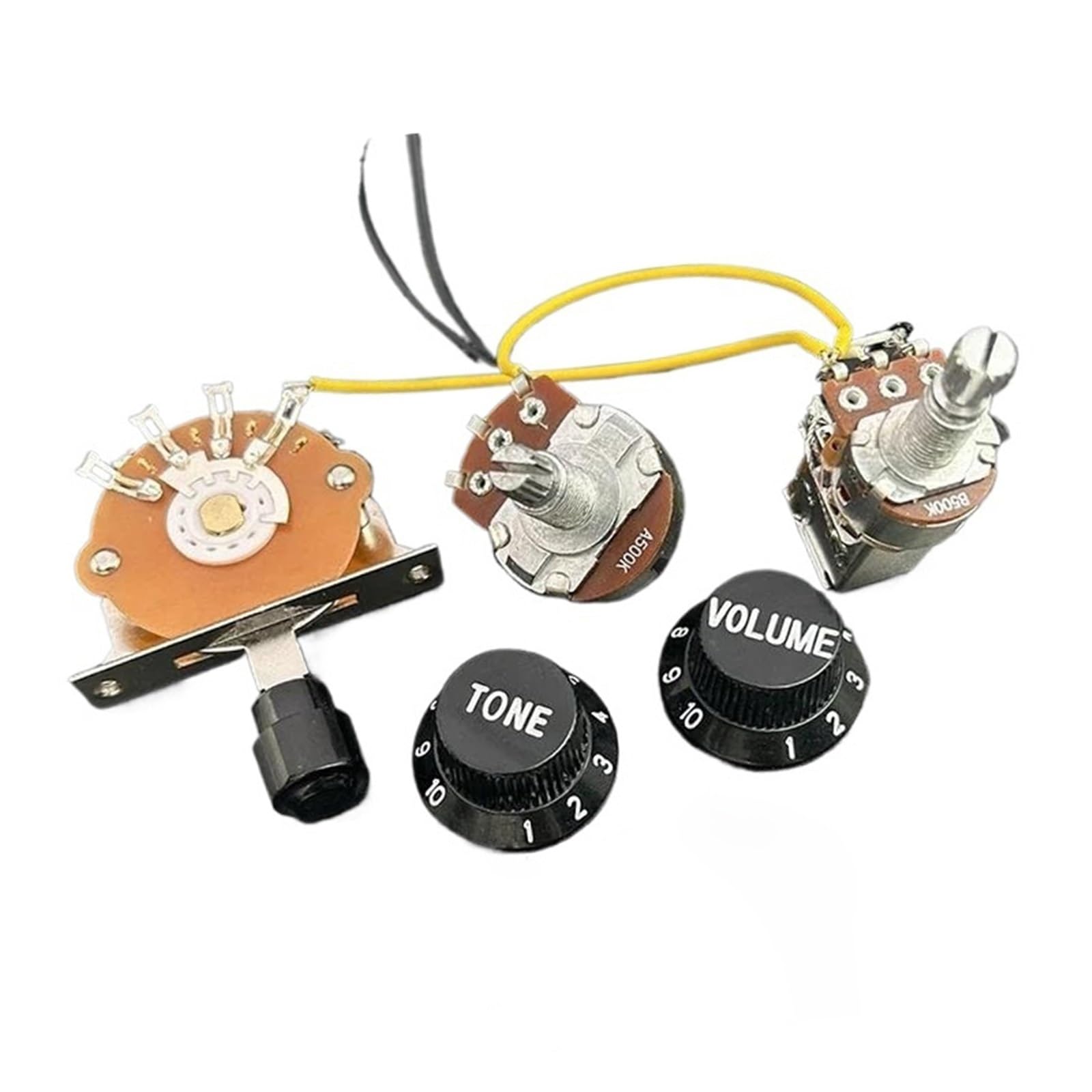 Faisceau De Guitare Pré Câblé Faisceau De Câbles Pour Guitare 1T1V Circuit Précâblé Interrupteur À Lame 5 Voies Push Pull