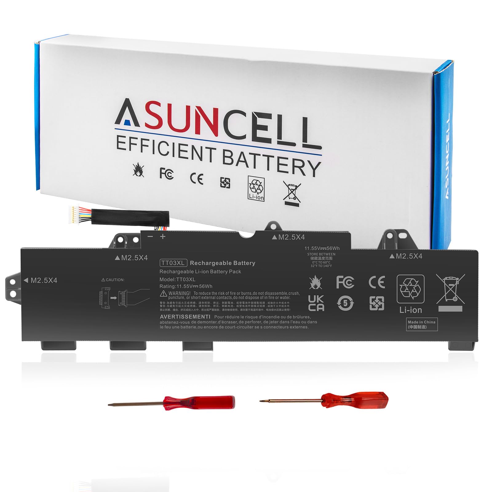 TT03XL 932824-421 933322-855 Laptop Battery for HP EliteBook 850 G5, EliteBook 755 G5,EliteBook 850 G6,ZBook 15U G5 G6 Series 932824-1C1 932824-2C1 HSN-113C-5 HSTNN-LB8H HSTNN-DB8K TT03056XL 56Wh