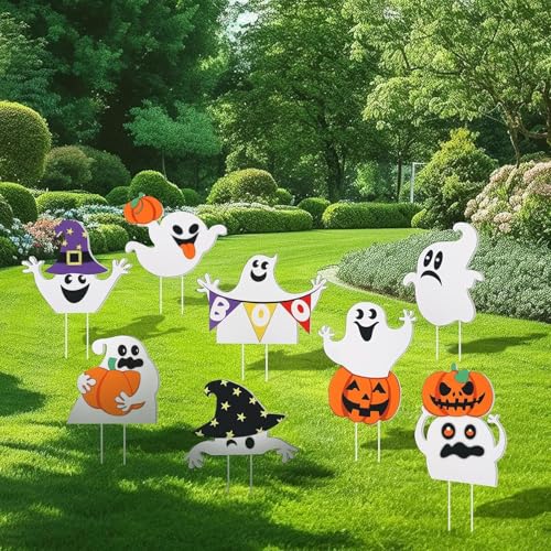 ハロウィン 飾り 屋外 8枚セット ハロウィン 装飾 庭