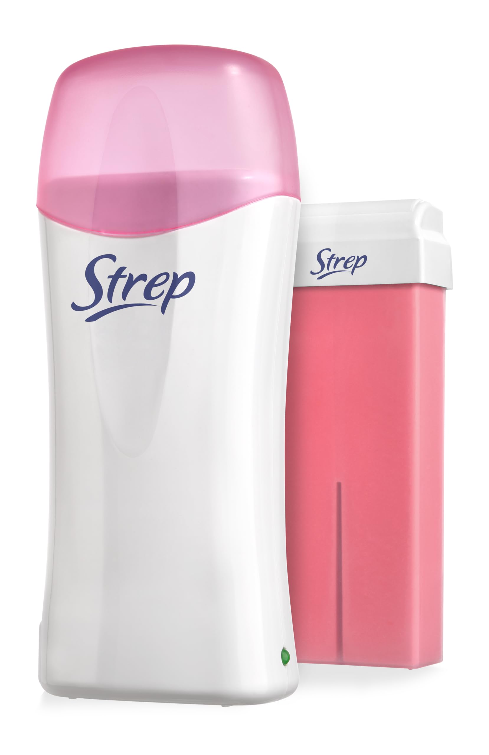 Strep - Scaldacera Elettrico, Kit Epilazione professionale e di Lunga Durata, inclusi una Ricarica di Cera e 15 Striscette