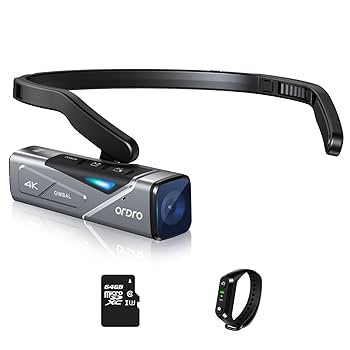 Ordro EP7  4K 60FPS ウェアラブルビデオカメラ Amazon.com : ORDRO EP7 4K 60FPS Camcorder Head-Mounted Video