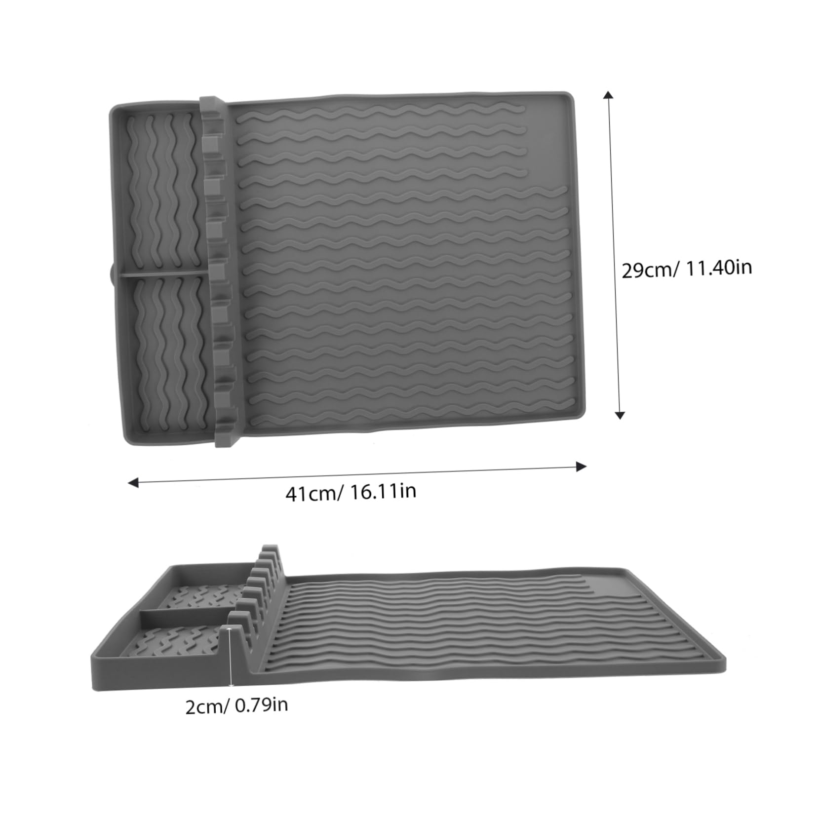 Gogogmee BBQ Grill Tool Rest Silicone Mat Heat Resistant Griddle Tools Mat Hanging Hole