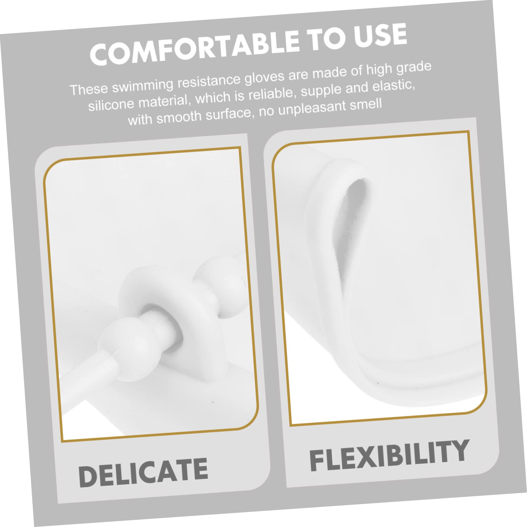 Totority 1Pair Adjustable Swim Paddles for Enhanced Water Resistance for Swimming Pool Training and Fitness Classes of Webbed Gloves for Men and Women