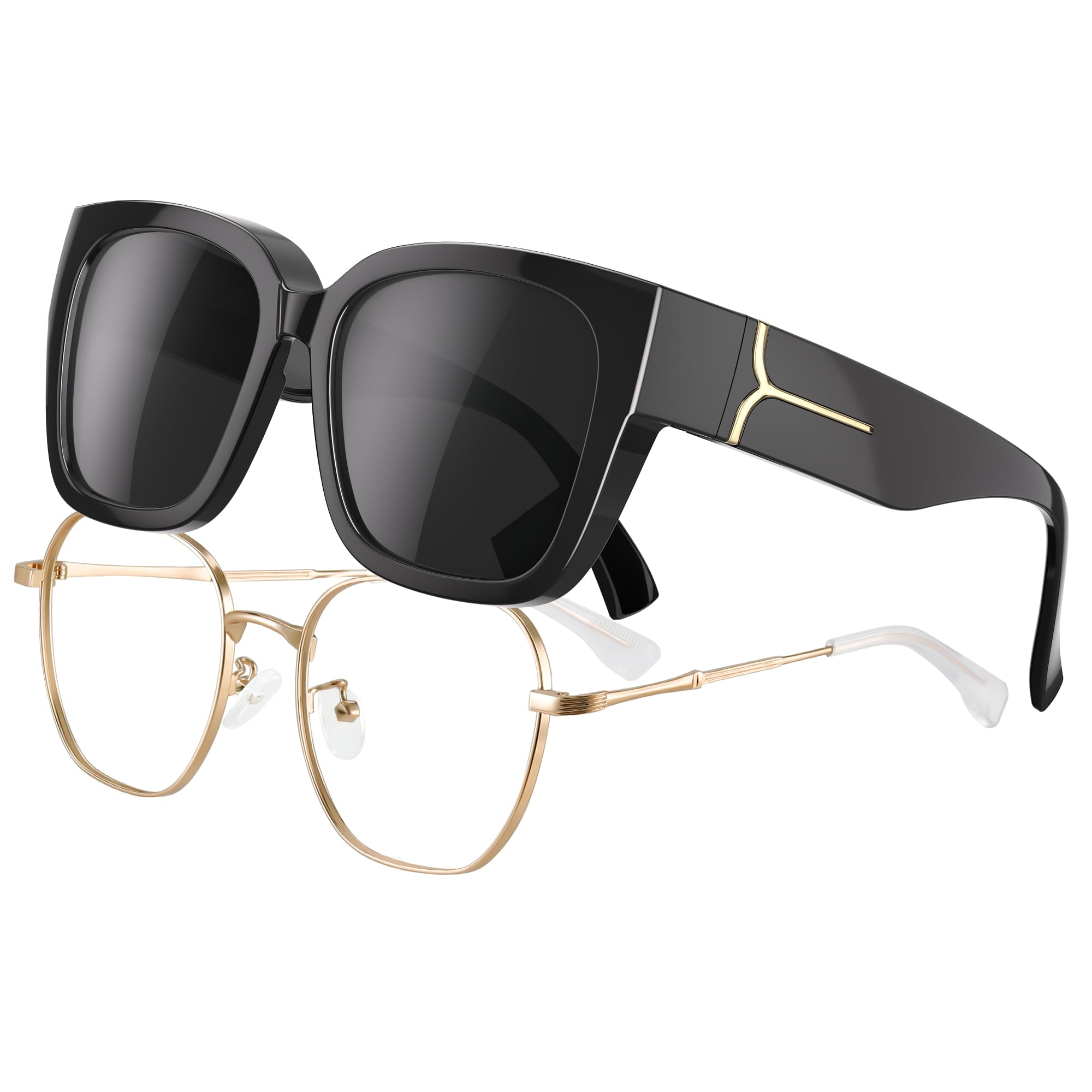 Wrimen überzieh sonnenbrille-Damen-Polarisiert Sonnenbrille über normale brille-überbrille-Groß Sonnenüberbrille für brillenträger-over sunglasses