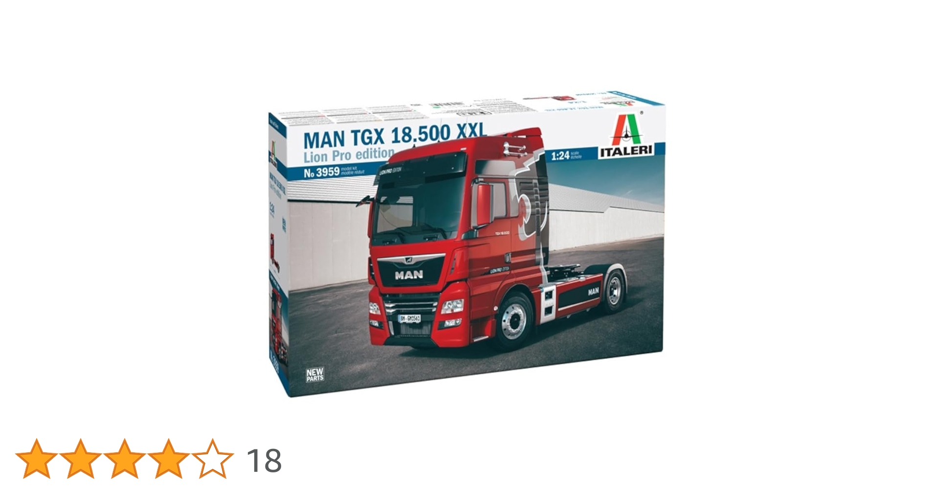 Amazon | イタレリ 1/24 MAN TGX XXL D38 新規パーツ追加/新デカール