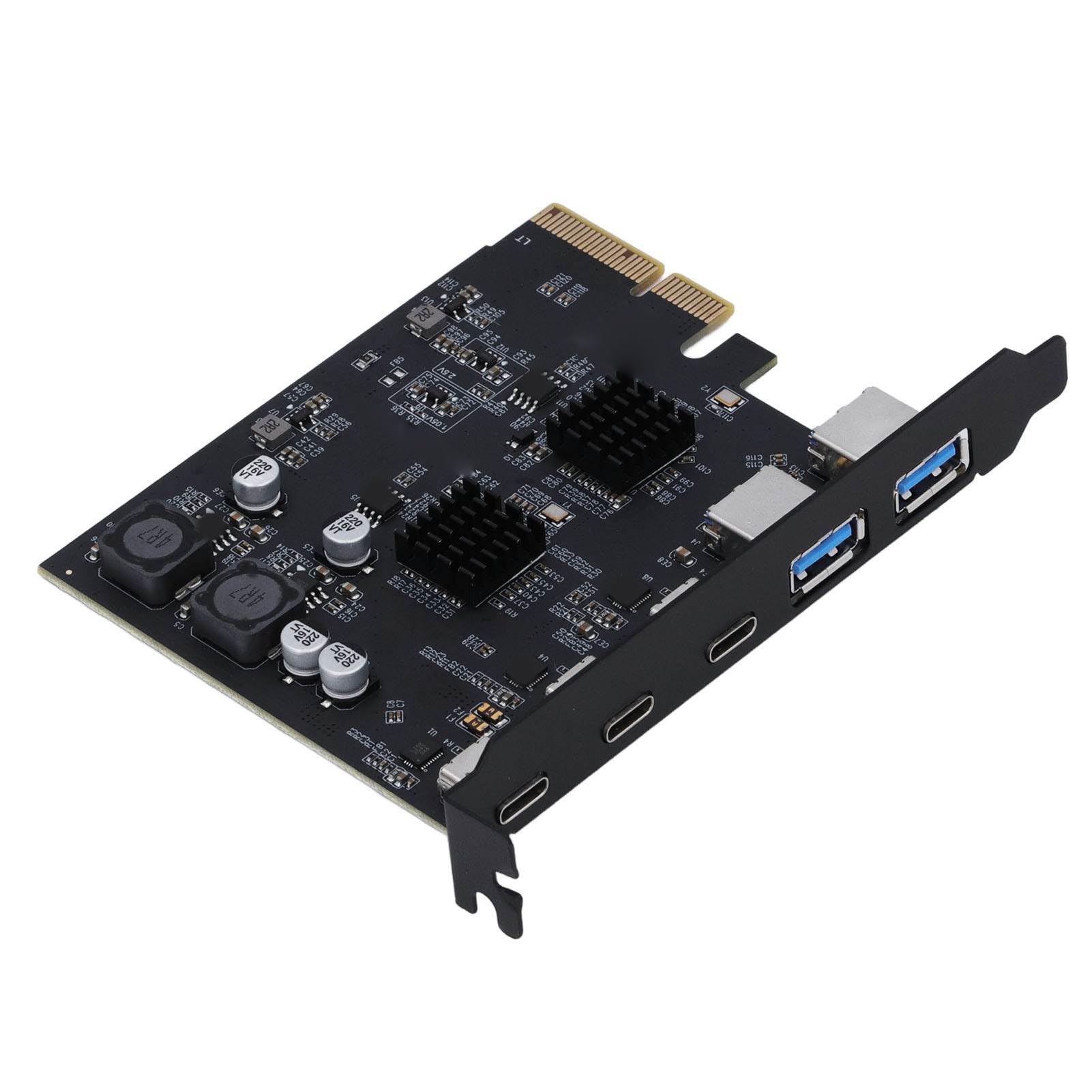 Scheda di Espansione PCIe USB 3.2 Gen 2, 10 Gbps 5 Porte Tipo A