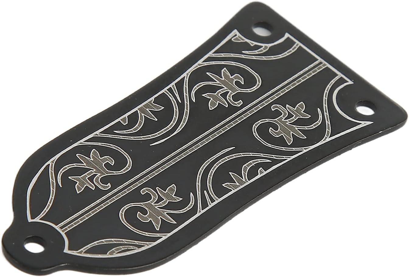 Plastic Truss Rod Cover with Screws Pattern Decoration Metal Cover Plate Guitar Accessories For Electric Guitar