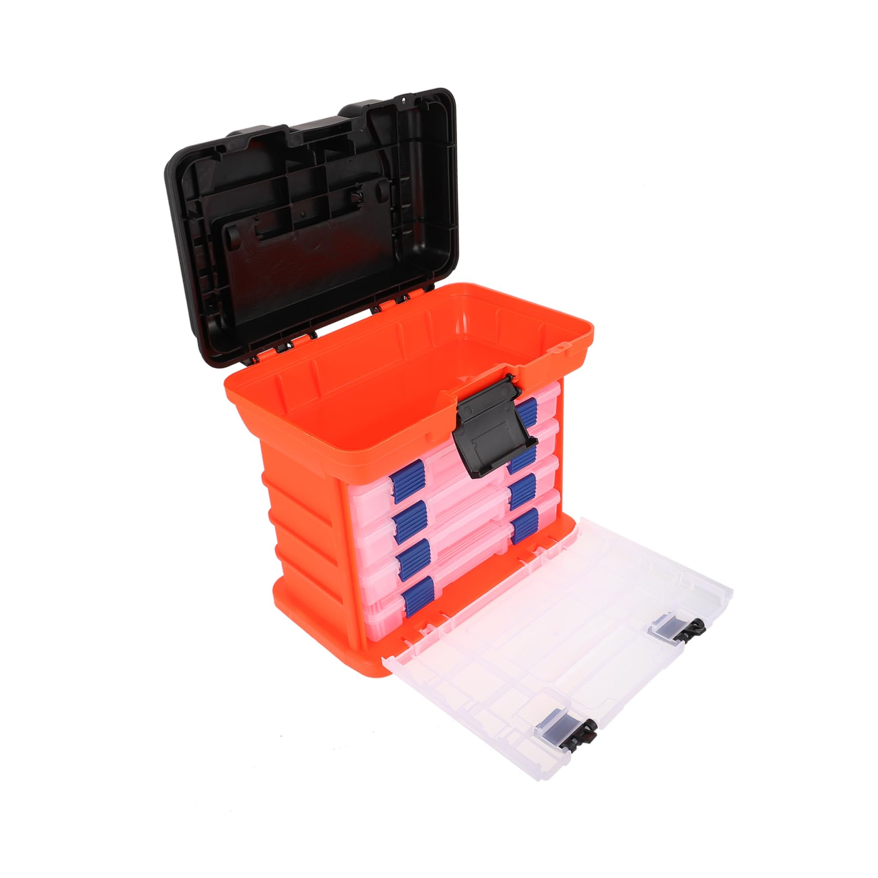 ibasenice boîte à Outils pour matériel de pêche boîtes de leurres de pêche conteneurs de pêche Stockage des équipements de pêche Boîtes de tacle de capacité Plastique Vert