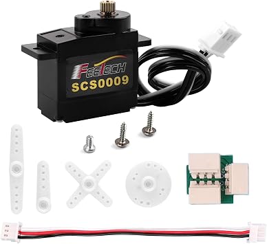 SCS0009 6V 2. 3kg.cm سيرفو ناقل التحكم التسلسلي سيرفو رقمي معدني محرك أساسي 300 درجة سيرفو تحكم TTL أحادي المحور لذراع الروبوت مروحية RC مشاريع DIY