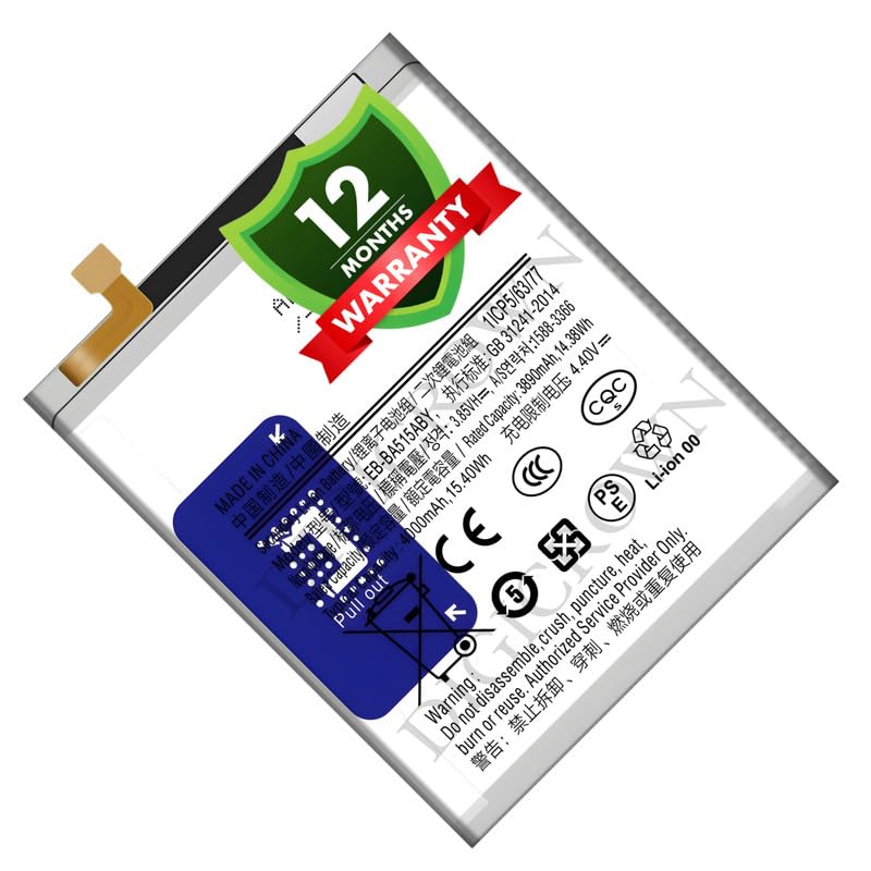 Image of Original EB-BA515ABY Battery Compatible for Samsung Galaxy A51 4G (SM-A515F) - (4000mAh) - 1 Year Warranty DF7