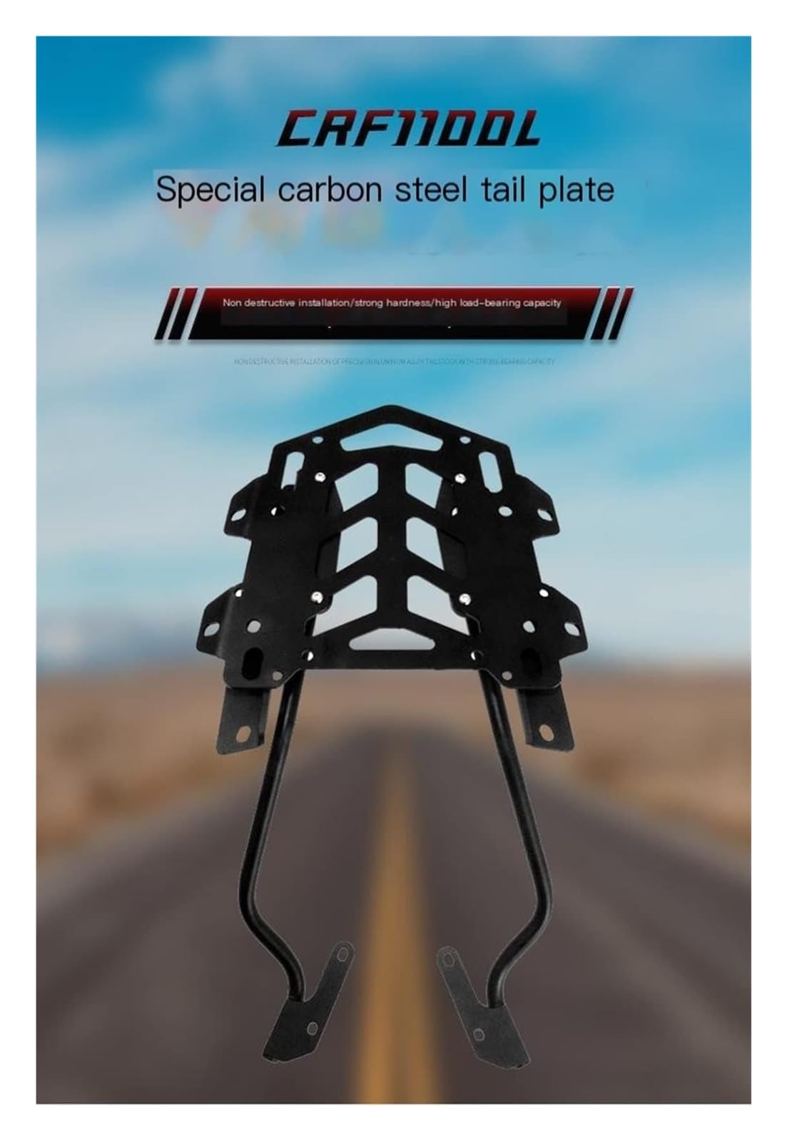 para CRF1100L 2020-2021 Estante Trasero De Acero Al Carbono Portaequipajes para Caja Trasera Todoterreno Modificada Portapacchi Moto