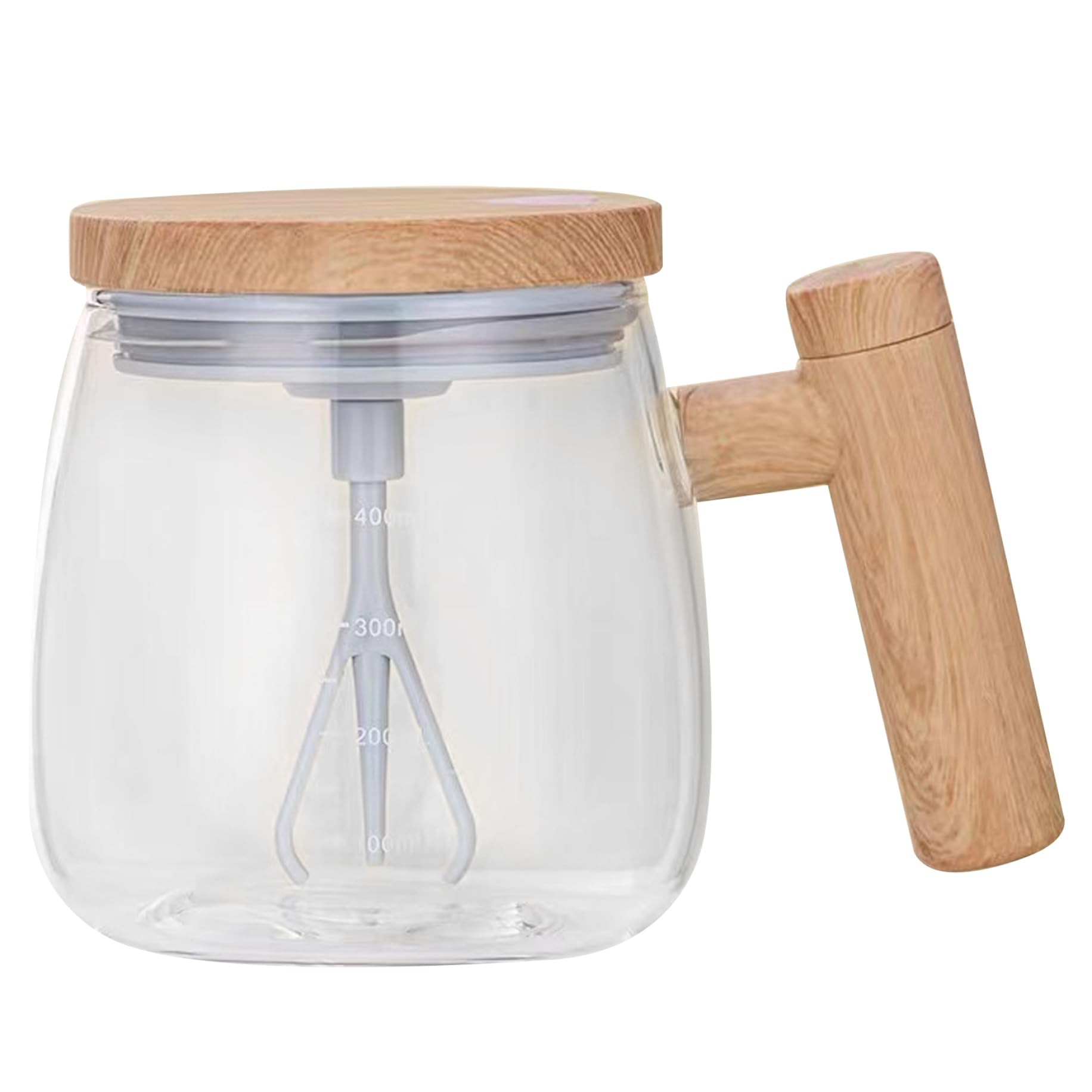 Mug café agitation automatique en verre pour vos matins pressés au bureau