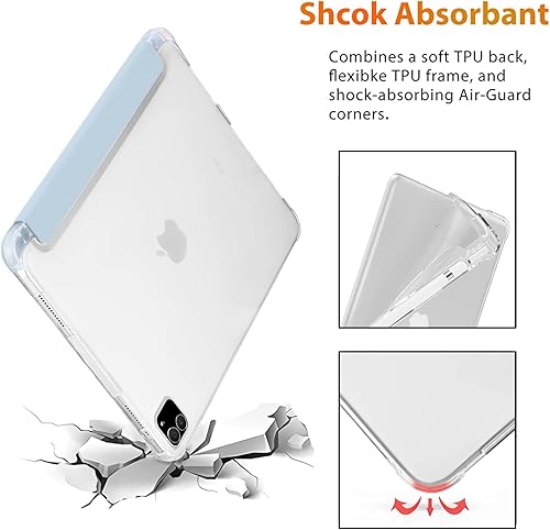 Miniatura 41 de Funda con diseño de cerdo de dibujos animados para iPad Mini 6 con soporte para lápices, apagado y encendido automático, cubierta trasera de TPU