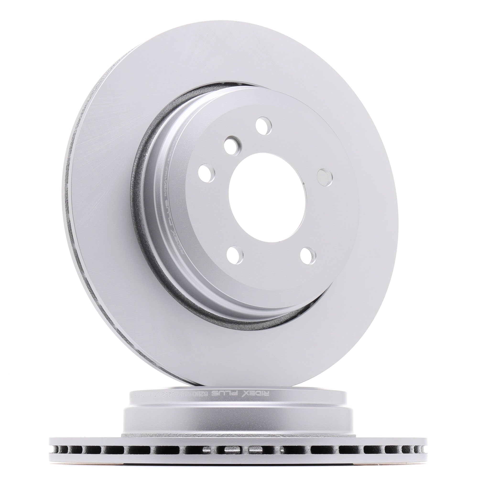 RIDEX PLUS 82B0196P 2x Disco de freno Trasero con tornillos Compatible con BMW 5 Sedán E60