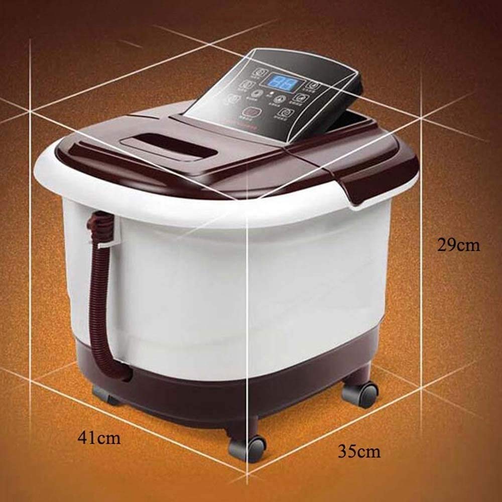 Foot Spa Massaggiatore - riscaldata Vasca da Bagno, Automatici rulli di Massaggio, Vibrazione, Digitale Regolabile Controllo della Temperatura pediluvio Massaggiatore
