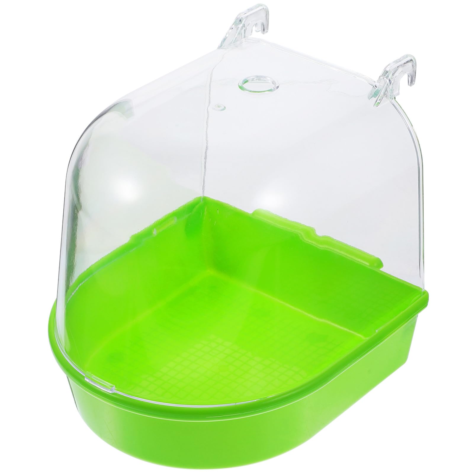 DOITOOL 3pezzi Bagnetto per Uccelli Coperto Vasca per Pappagalli e Canarini Verde Accessorio per Uccelli Facile da Installare
