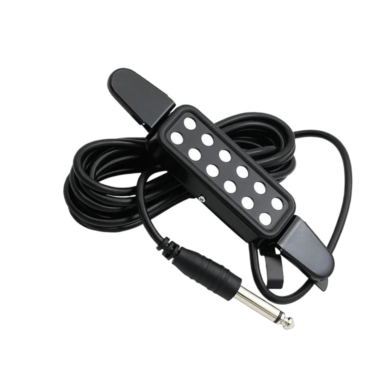 Pickup per buca sonora a 12 fori Trasduttore magnetico Accessori per chitarra Nero Pickup Chitarra Acustica