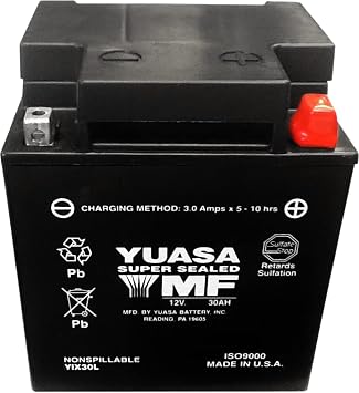 Yuasa High Performance Maintenence Free Battery - YIX30L-PW YUAM7230LPW