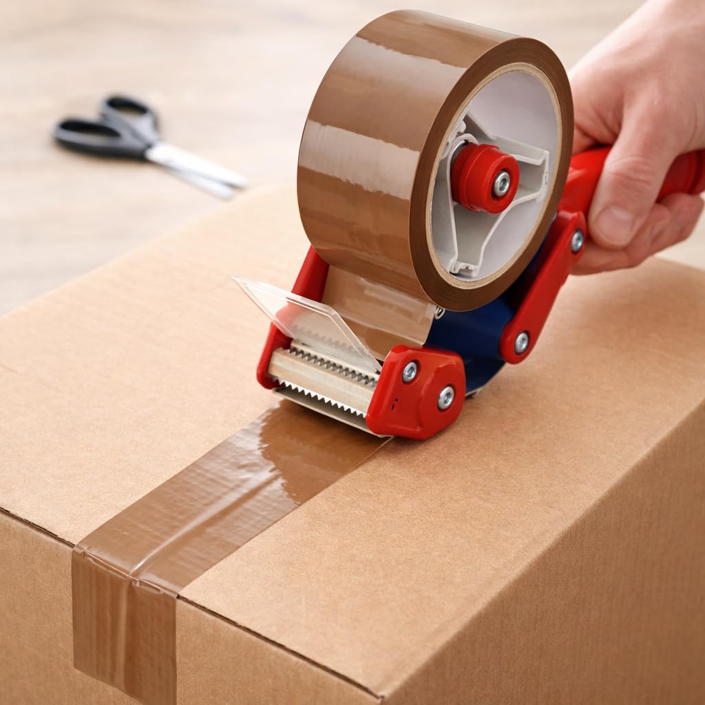 Bayli 72 Rollen PP Packband Braun 48mm x 66m – reißfestes Verpackungsband für Lager & Versand – Großpack für Vielverbraucher
