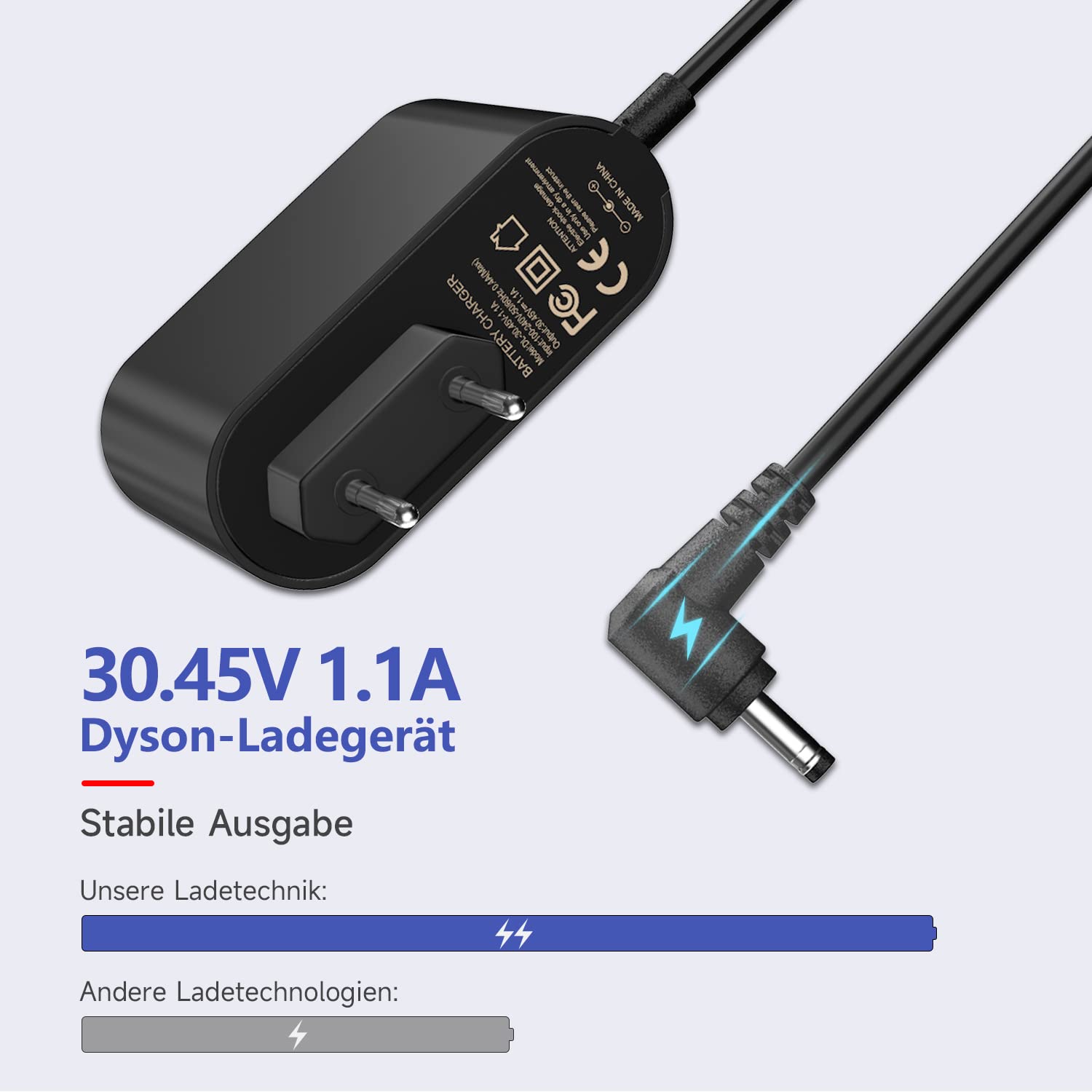 Kabel ładujący V10 ładowarka 30,45V zasilacz Kompatybilny z Dyson V10 V11 V12 V15 SV12 SV14 SV15 SV16 SV20 SV22 Absolute Animal Motorhead części zamienne Adapter do odkurzacza Vacuum Cleaner
