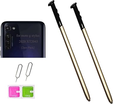 قلم 2pcs لـ Moto g Stylus 5G 2020 استبدال القلم ، XT2043 Stylus Pen استبدال أجزاء لـ Moto-rola Moto G Stylus 5G 2020 XT2043 XT2043-4 XT2043-7 XT2043-8 6.4 بوصة