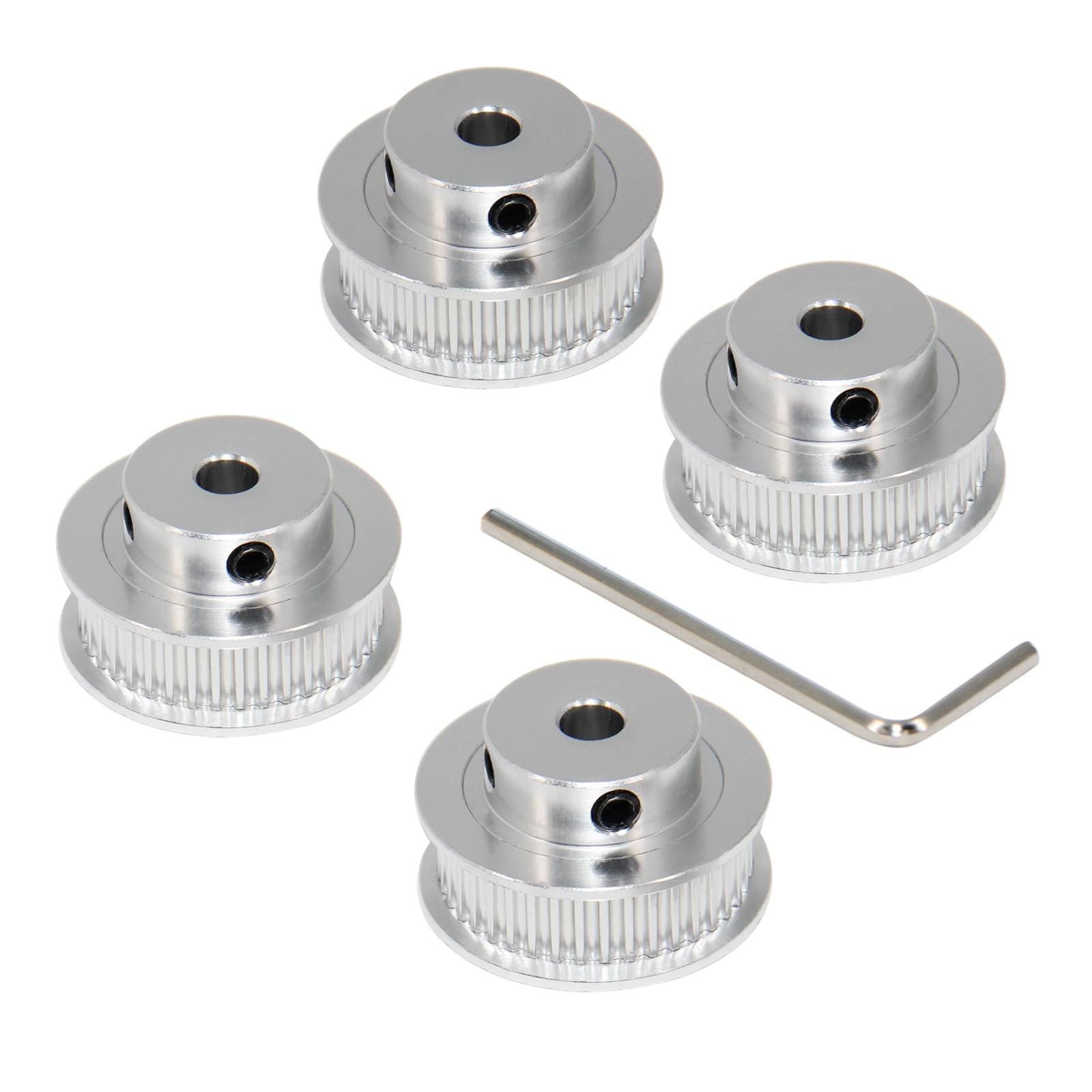 2GT Pulleys 80 Teeth 5mm Bore 80T Timing Belt Pulleys Synchronous Wheel Aluminum for Width 6mm Belt 3D Printers Parts, 4pcs/Pack(Size: 80T-5mm Bore) — Amazon image 12