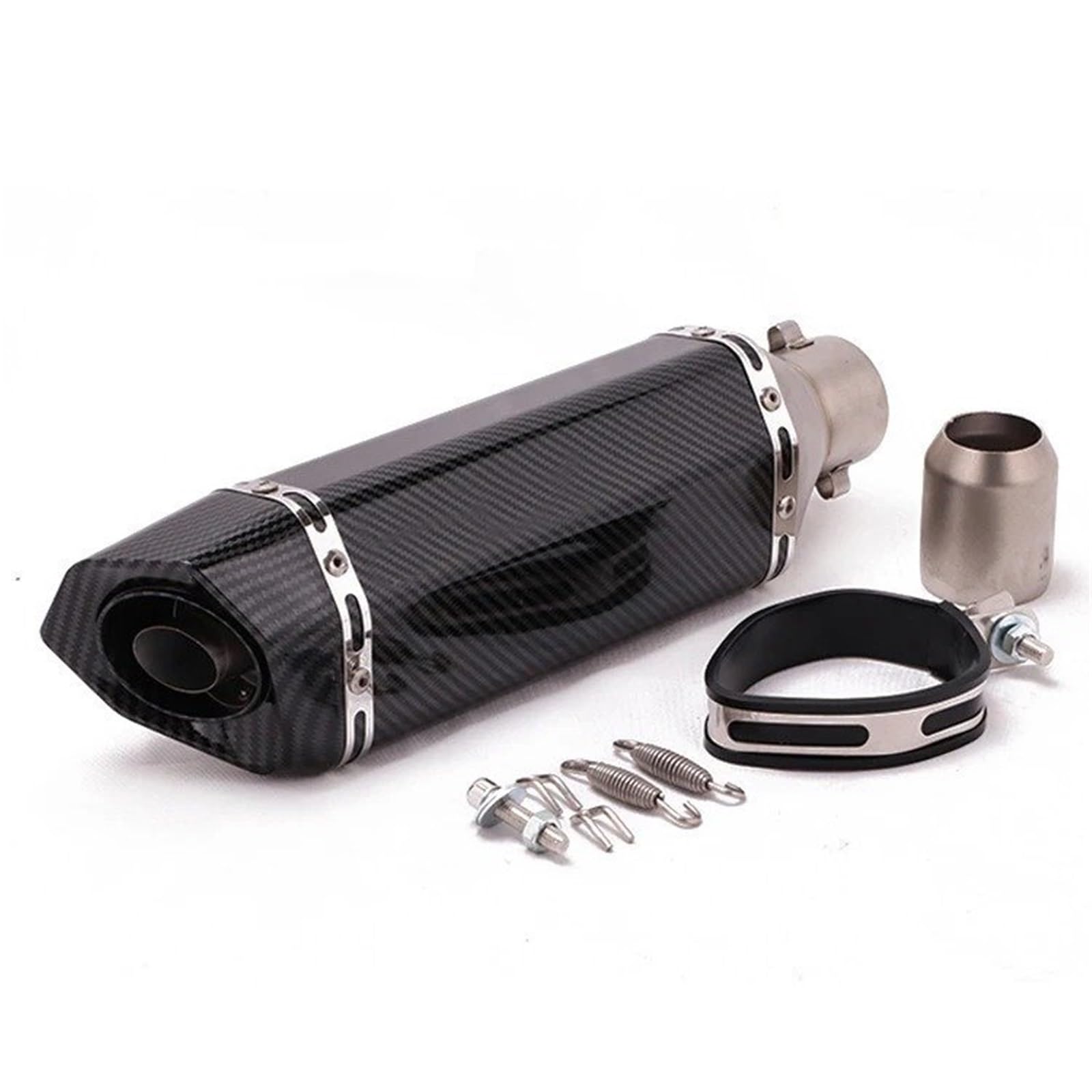 Silenciador escape motocicleta Tubo De Escape De Motocicleta Accesorios Universales 51mm Tubo Silenciador Modificado