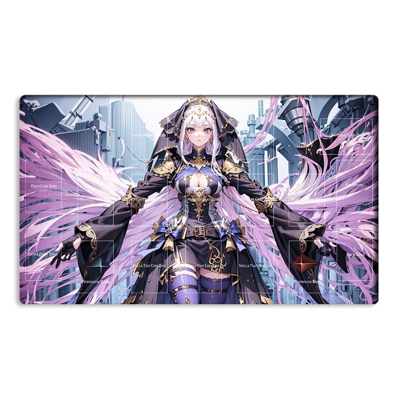 New Mlikemat Playmat El Shaddoll Construct TCG CCG OCG Trading Card Game Mat with Zones + Free Bag (ZD014-824-A)