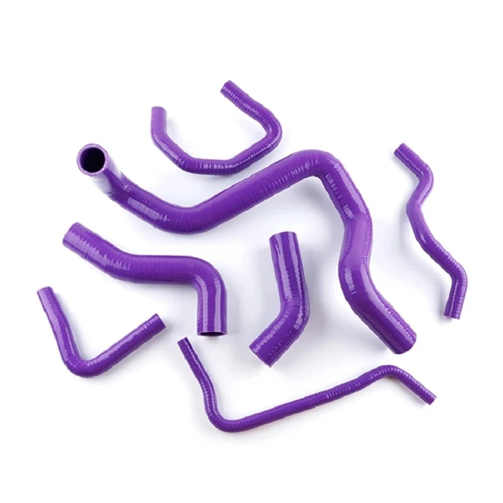 Refrigerante Manguitos Compatible con VW para Golf para Bora para Jetta 1.8T, AUM, AUQ, Kit De 7 Tubos De Manguera De Refrigerante De Radiador De Silicona(Purple)