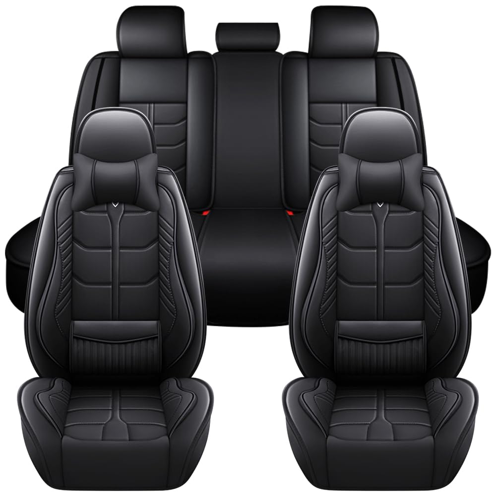 Car Seat Cover for Nissan Kicks 2025 Full Coverage with Self-Lumbar Nappa Leather Car Seat Cover Fashion Waterproof
