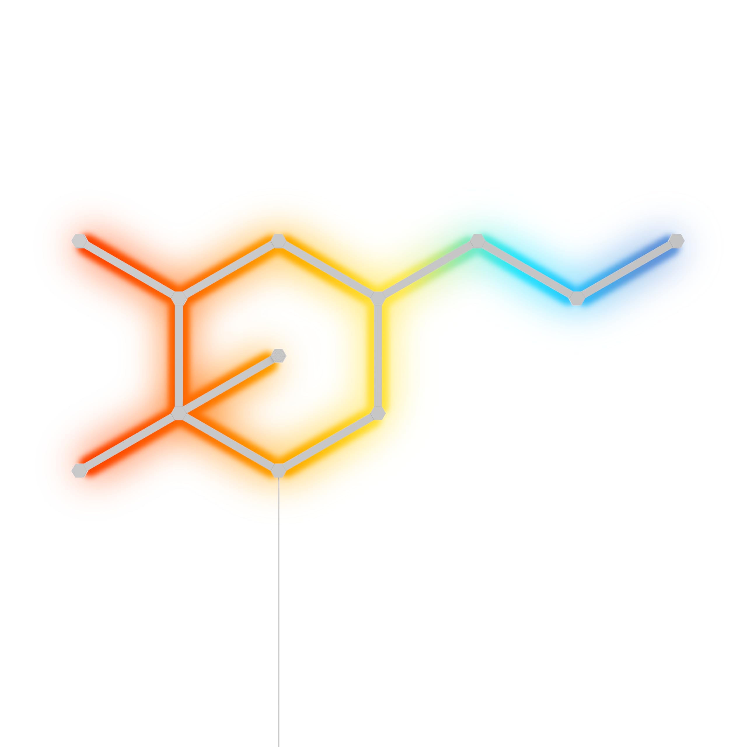 Nanoleaf Lines Smart LED Wall Lights, Music & Screen Sync RGBW Light Bar with 16M+ Color, WiFi Wall Lights Work with Alexa & Google Assistant for Gaming and Home Decor, 60 Degree Smarter Kit 12 Lines