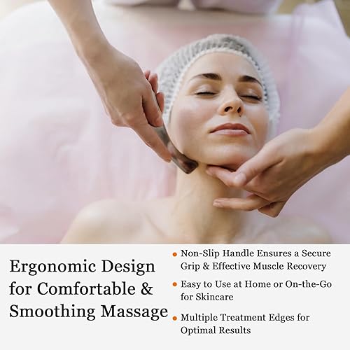 Miniatura 2 de LONGEST Herramienta de masaje para fascitis plantar, raspador muscular de tejido cicatricial de metal, terapia física IASTM, juego de regalo Gua Sha