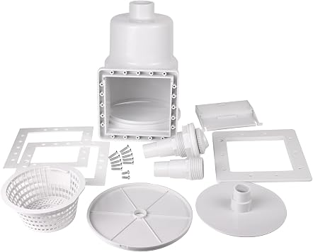 KTWT Above Ground Pool Skimmer, Standard Thru-Wall Skimmer w/Accessories for All Standard Pool Wall Openings fit Hayward SP1091LX Above Ground Pool Skimmer, Opening Width 6 Inches 1 Set