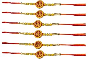 Rakhi Set of 6 for Brothers: Stylish and Charming Wristwear
