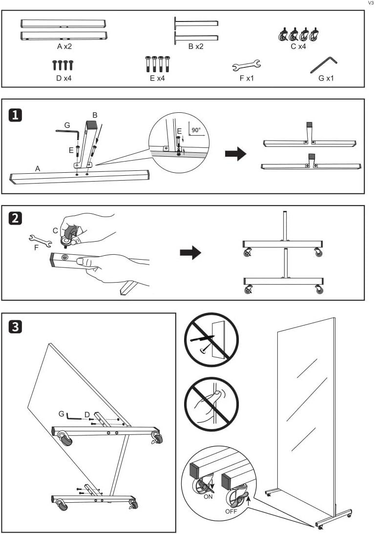 brisafe 71" X 31" Oversized Mirror on Wheels Black Glassless 360°Huge Dancing Rolling Dance Studio Full Length Standing for Home Gym Workout Large (Black Rolling Mirror 71" X 31", Large)