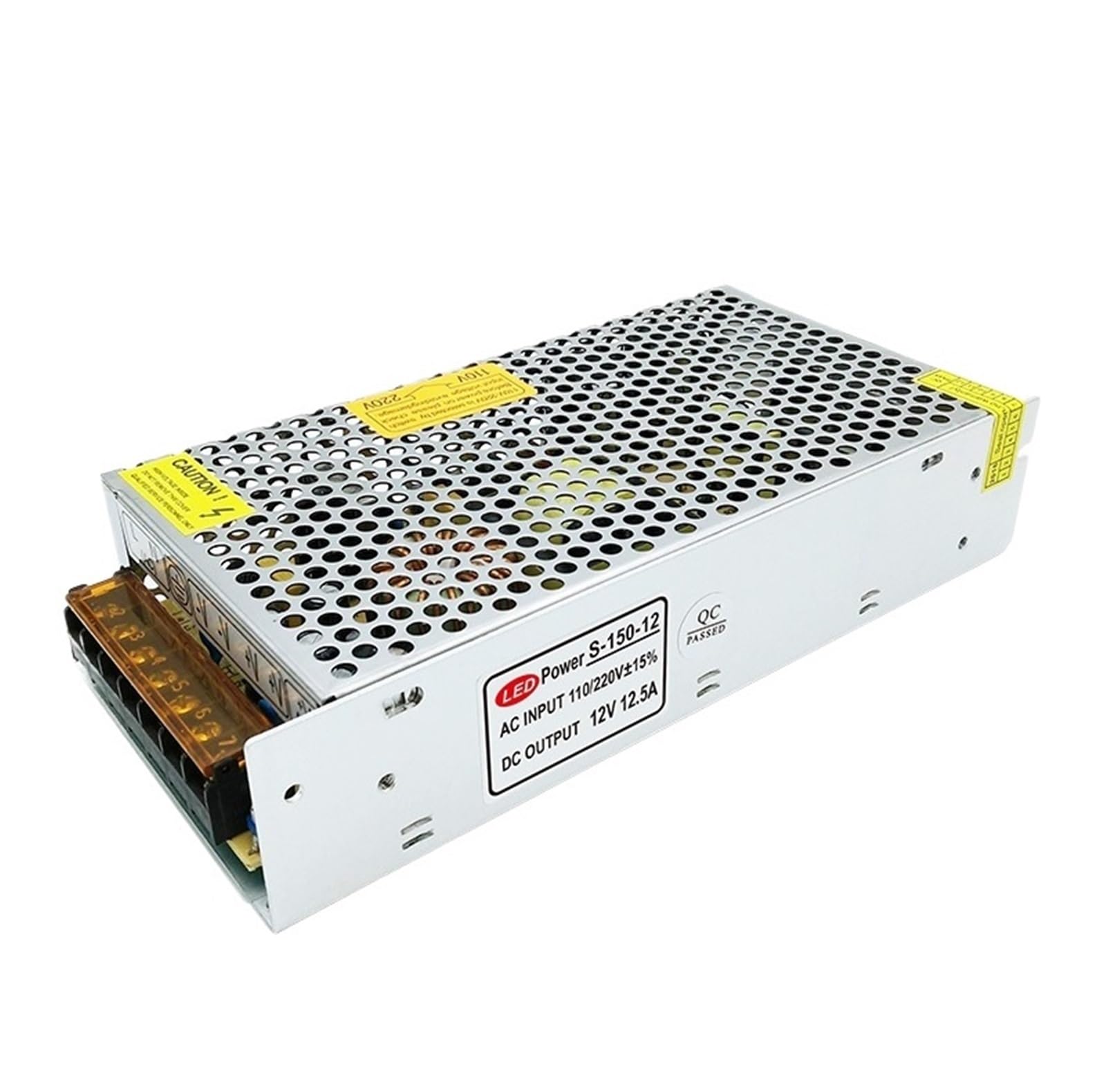 PWANUIGTE Switching Power Supply 12V 12.5A 150W Light Strip Module Monitoring Box Transformer Driver