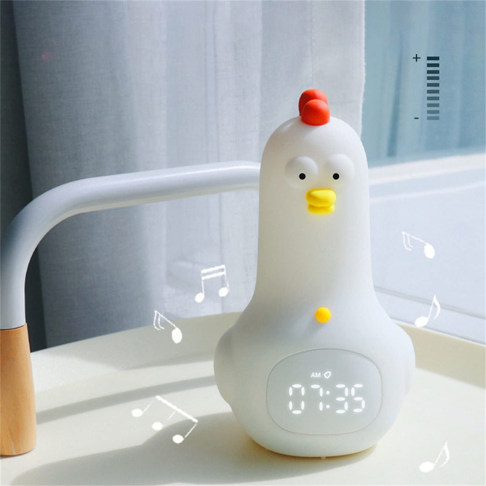 Luce notturna per ragazzi Carina Luce notturna Pollo Bambini Sveglia Morbido Silicone Portatile Nursery Lamp Bambini USB Ricaricabile Nightlight Per Ragazze Ragazzi Bambino Roba Carina per 10 Anni