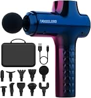 Pistola Massageadora Muscular Profissional Fisioterapia, Massageador Elétrico com 10 cabeças