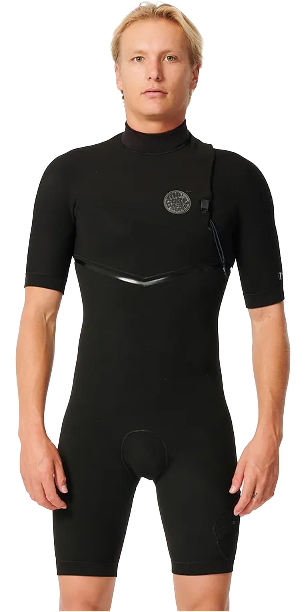 2024 Rip Curl Mens E-​Bomb 2mm Zip Free Shorty Wetsuit 11GMSP - Black Rip Curl Mens Size - S