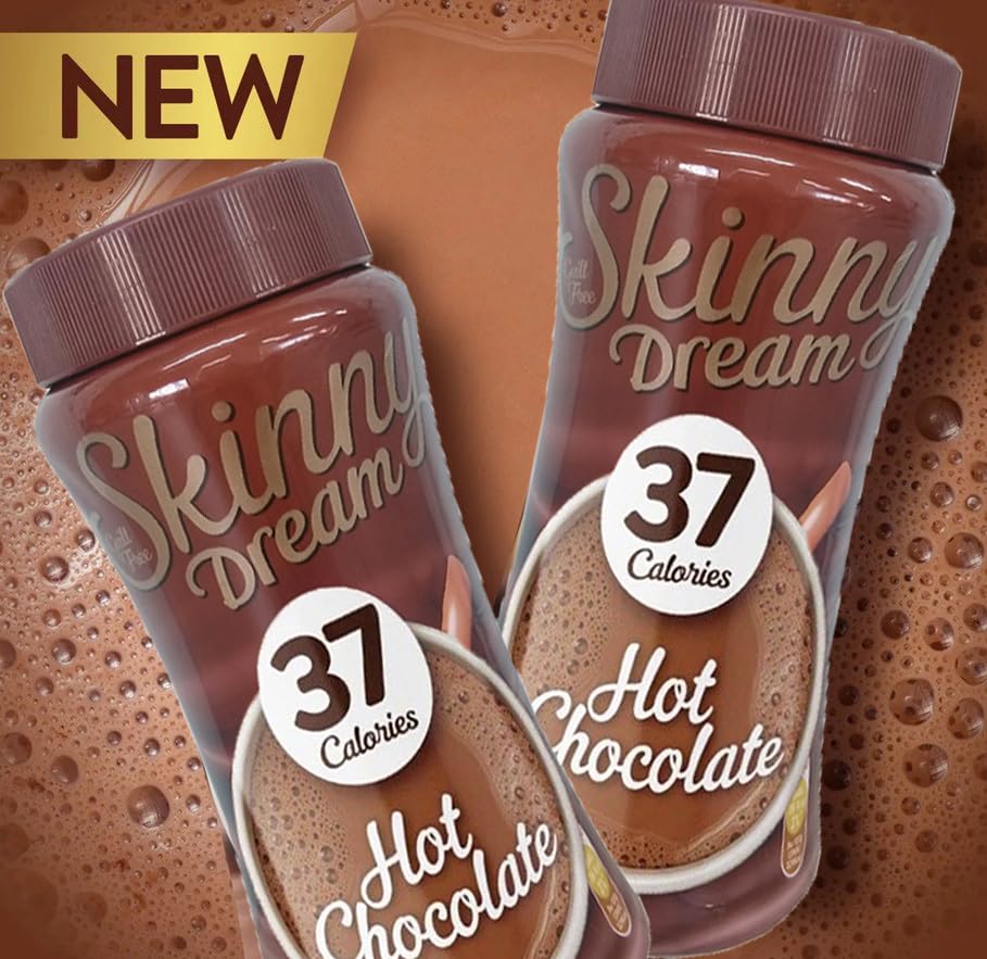 Skinny Dream Hot Milk Chocolate Powder 220g Pack of 2 Instant