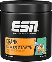 ESN Crank, Sour Power, 380 g, Pre Workout Booster, vegan - made in Germany