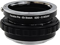 Vista 1 de Fotodiox Adaptador de montaje de lente extensible DLX compatible con lentes Canon EOS EF y EF-S a cámaras Sony E-mount