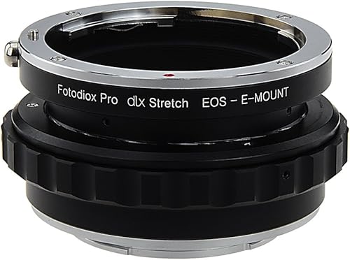 Fotodiox Adaptador de montaje de lente extensible DLX compatible con lentes Canon EOS EF y EF-S a cámaras Sony E-mount