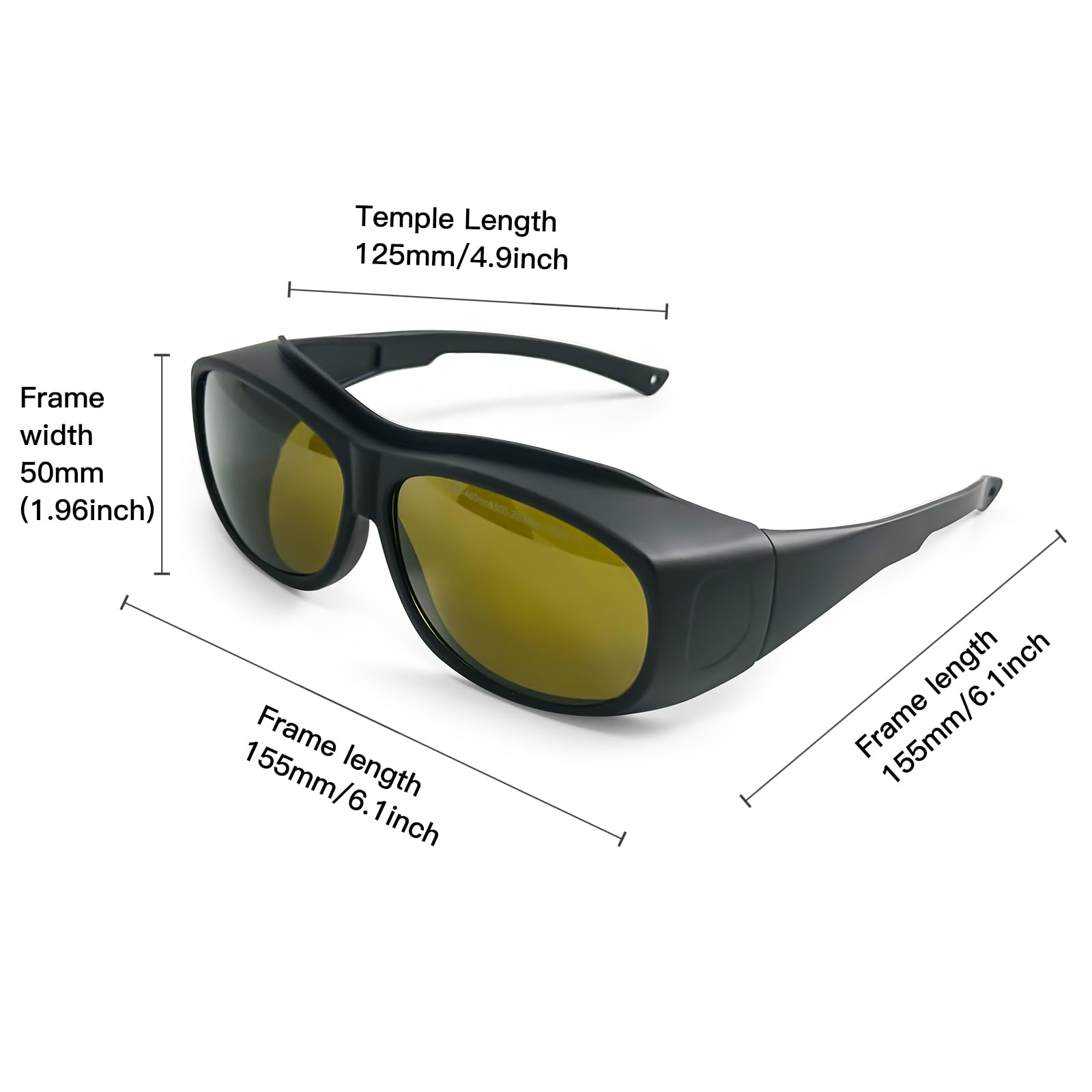 FONLAND Laser Safety Glasses for Laser Engraving Marking OD5+ 200-540nm & 800-2000nm Near Infrared Light, Blu, Green - Image 4