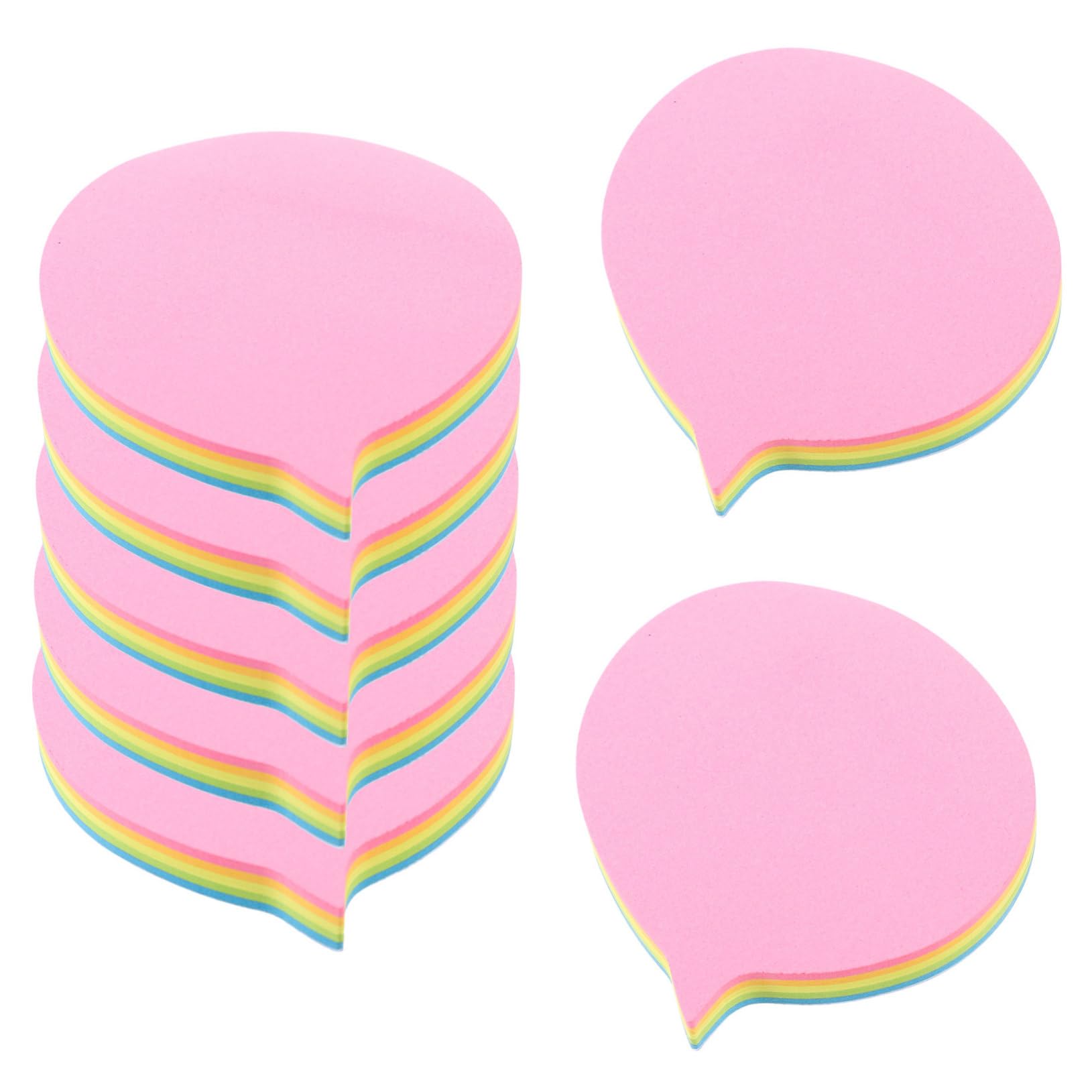 EXCEART 5 Pièces 10 Sticky Couleur 400pcs pastel cartes vierges marqueur etiquettes autocollantes étiquettes autocollantes autocollants de mémo d'album Fournitures de bureau Papier