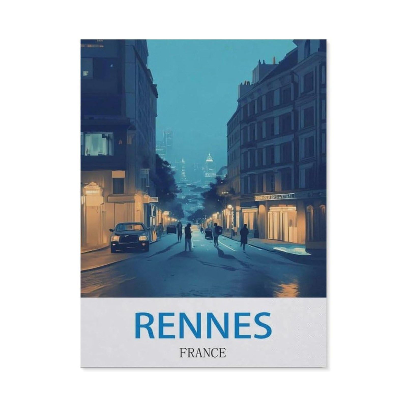 BEAYODKP DIY Diamond Art Kits，Rennes France（40x50cm）