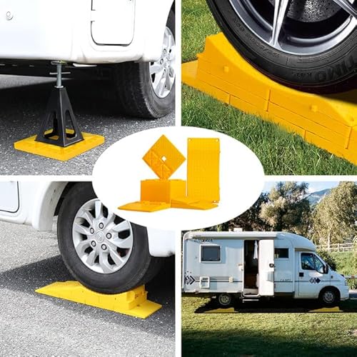 Garfatolrv RWHP Rv Leveling Blocks, 11 Packs Camper Levelers For Travel Trailer With 6 Interlocking Leveling Blocks, 3 Extended Slanted Ramps thumb #4