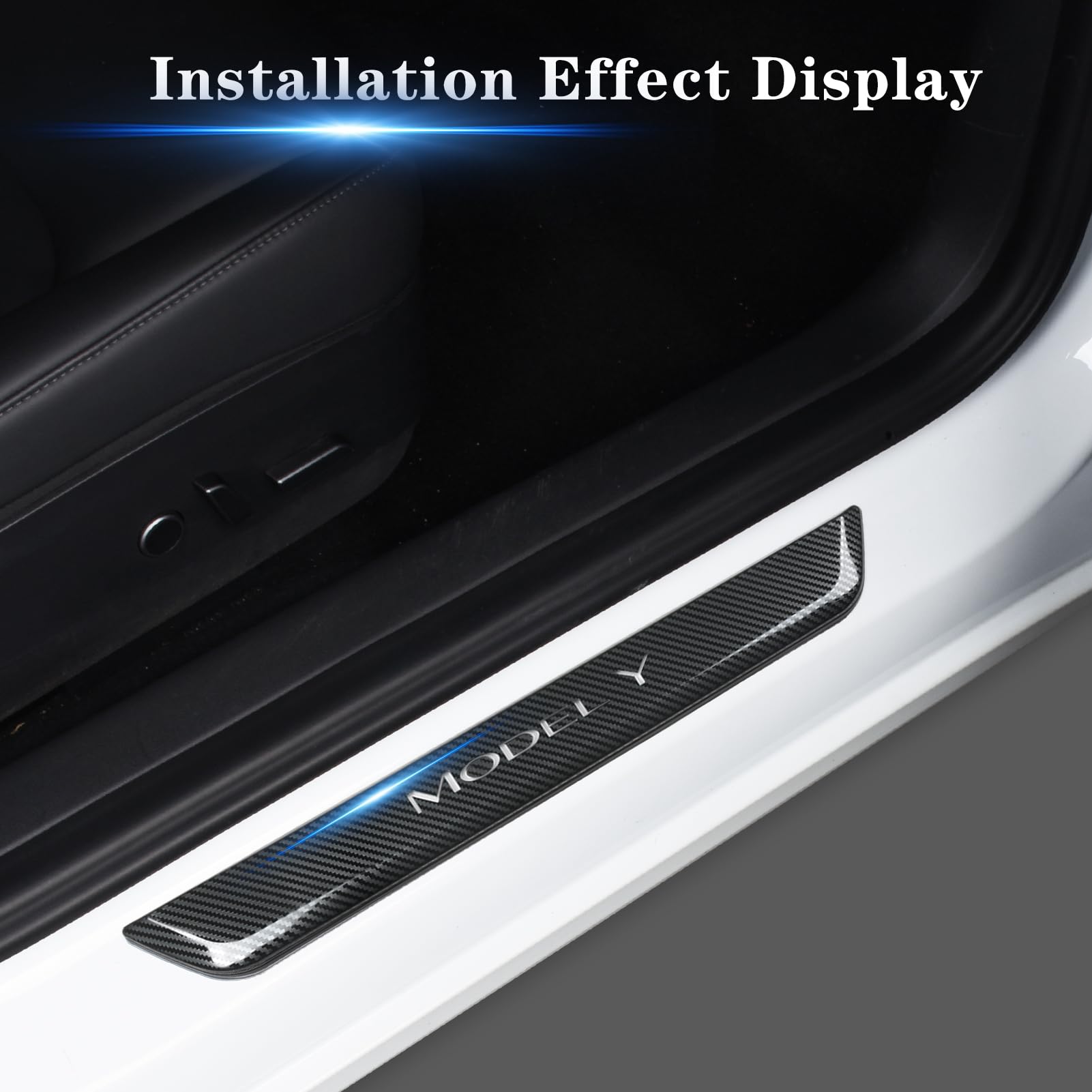 Amazon.co.jp: TSLAUCAY Tesla モデルY イルミネーションドアシル 