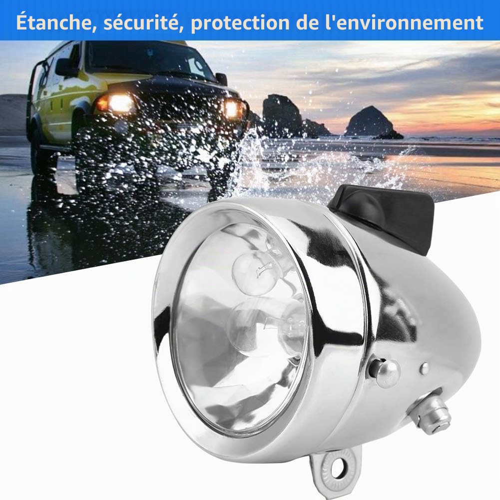 Kit de feu arrière de phare de Dynamo de générateur de friction universel 12V 6W pour vélo motorisé