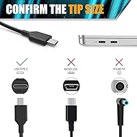 Vista 3 de Cargador adaptador de CA para HP Elite x2 1012 G1 M5 6Y54 T8Z05UT#ABA Touch Table PC. por Galaxy Bang USA®